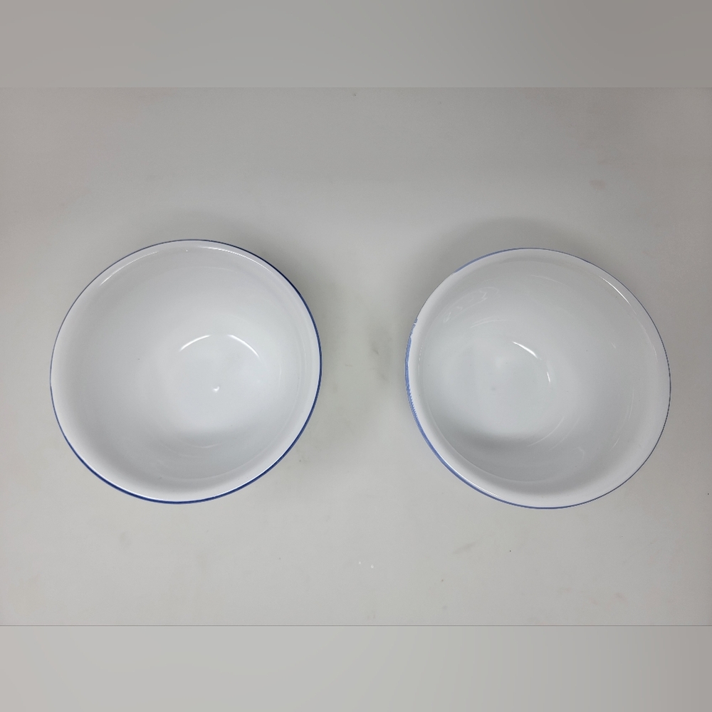 Pair of Williams Sonoma bowls Marisol Italy 4"h x 5.5"w. all purpose cereal soup - Picture 4 of 12